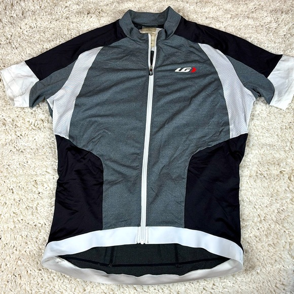 Louis Garneau Men's Icefit Cycling Jersey. Black/Gray/White, Size Large - Picture 1 of 9